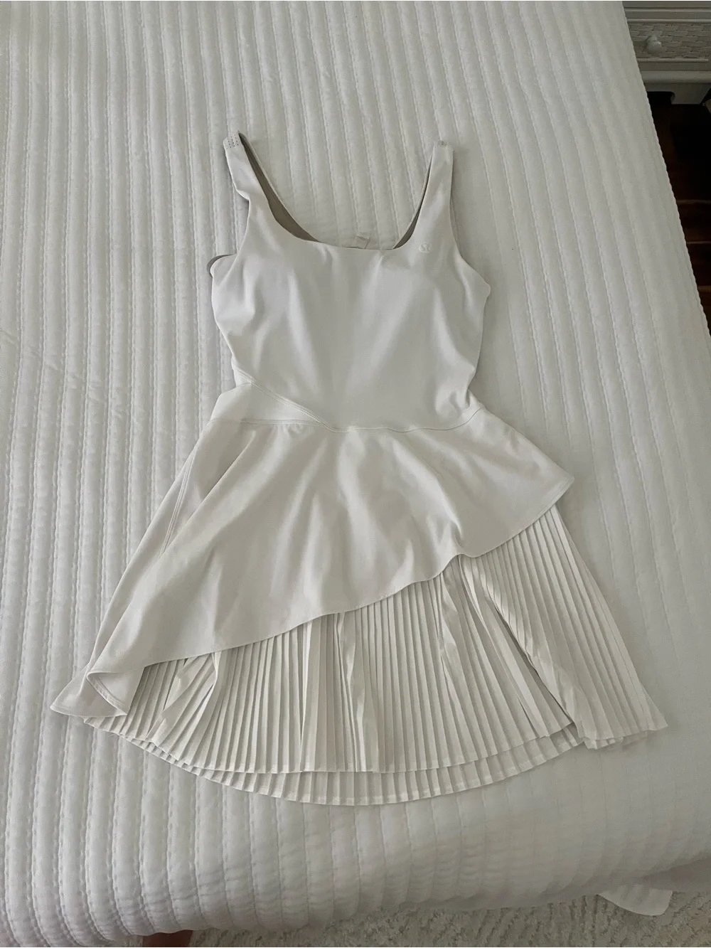 lululemon athletica White Racerback Flared Tennis Dress